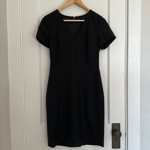 JCrew Short Sleeve Sheath Dress with V Neck